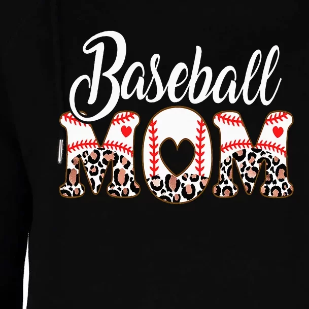 Baseball Mom Mama Softball Sports MotherS Day Womens Funnel Neck Pullover Hood