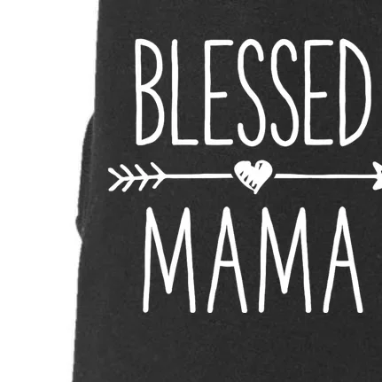 Blessed Mama Mother Moms Mommy Grandma Doggie 3-End Fleece Hoodie