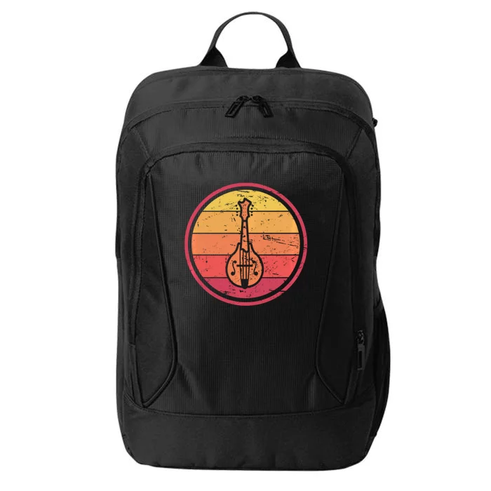 Bluegrass Music Mandolin Player Vintage Bluegrass City Backpack