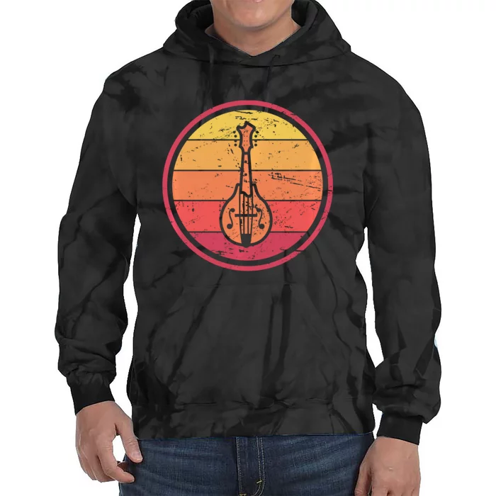 Bluegrass Music Mandolin Player Vintage Bluegrass Tie Dye Hoodie