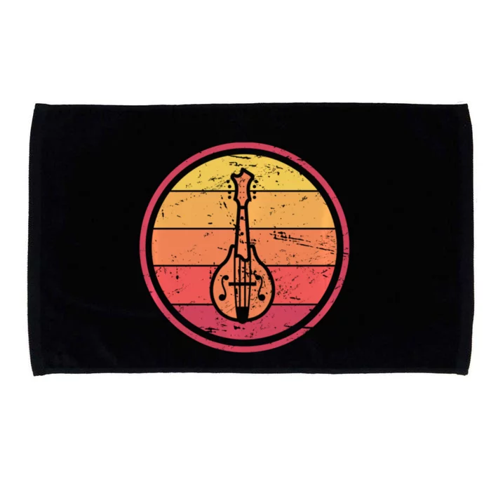 Bluegrass Music Mandolin Player Vintage Bluegrass Microfiber Hand Towel