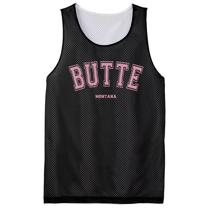 Butte Montana Mt Varsity Style On Butte Mesh Reversible Basketball Jersey Tank