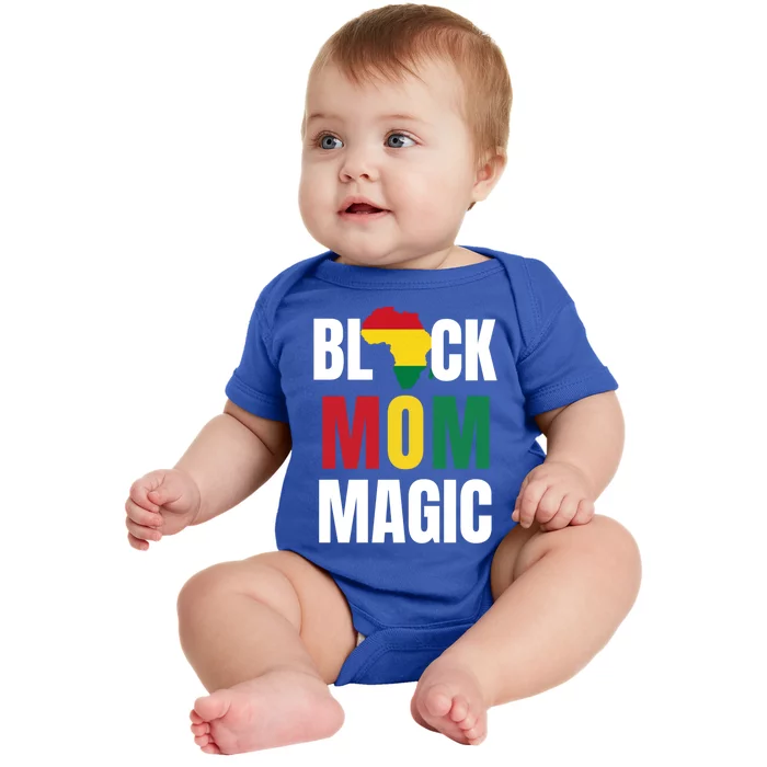 Black Mom Magic Black History Month Gift African American Gift Baby Bodysuit