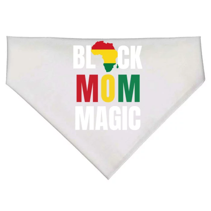 Black Mom Magic Black History Month Gift African American Gift USA-Made Doggie Bandana