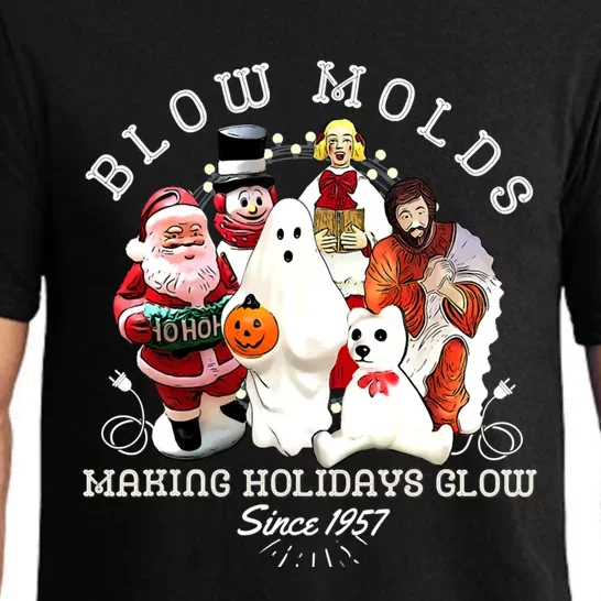 Blow Molds Make Holidays Glow Since 1957 Christmas Halloween Gift Pajama Set