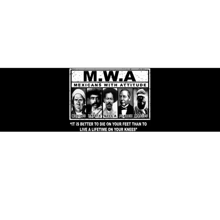 Banc M.W.A. Mexicans With Attitude Bumper Sticker