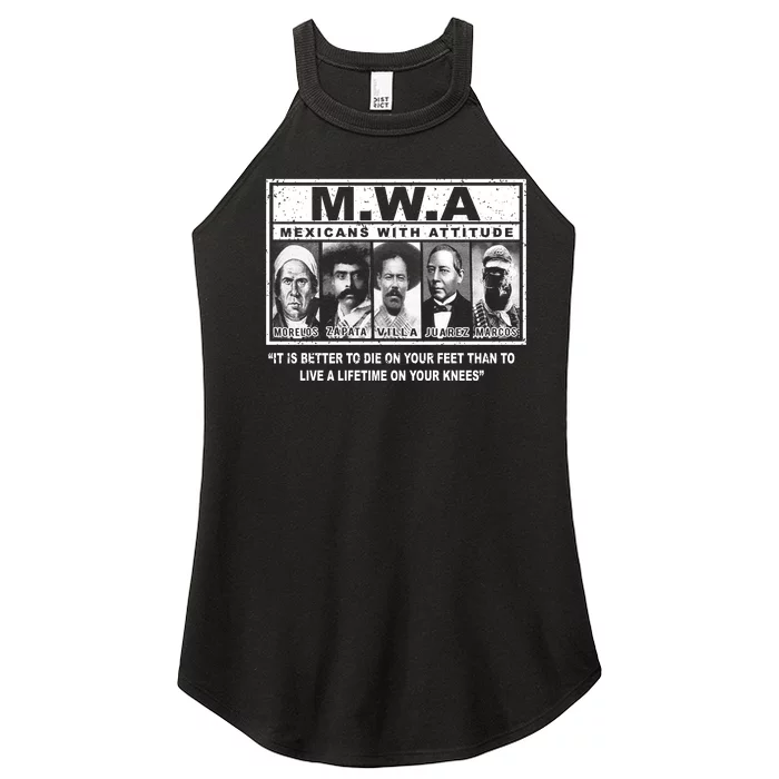 Banc M.W.A. Mexicans With Attitude Women’s Perfect Tri Rocker Tank