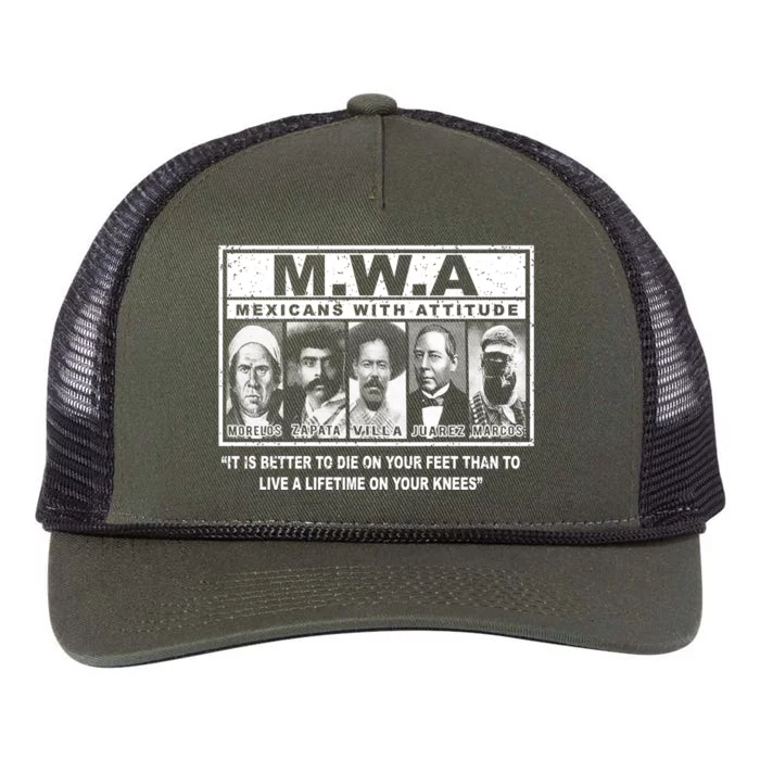 Banc M.W.A. Mexicans With Attitude Retro Rope Trucker Hat Cap