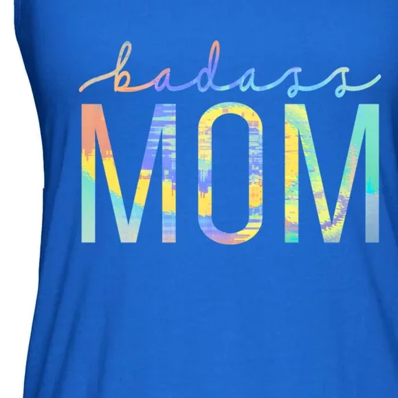 Badass Mom Mama Strong As A Mother Cute Mom Tiegiftdye Cool Gift Ladies Essential Flowy Tank