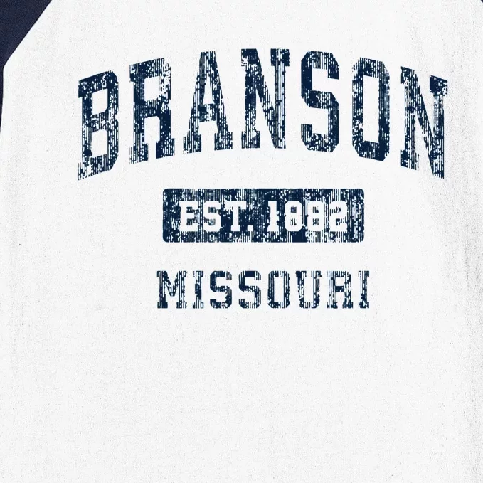 Branson Missouri Mo Vintage Sports Design Baseball Sleeve Shirt