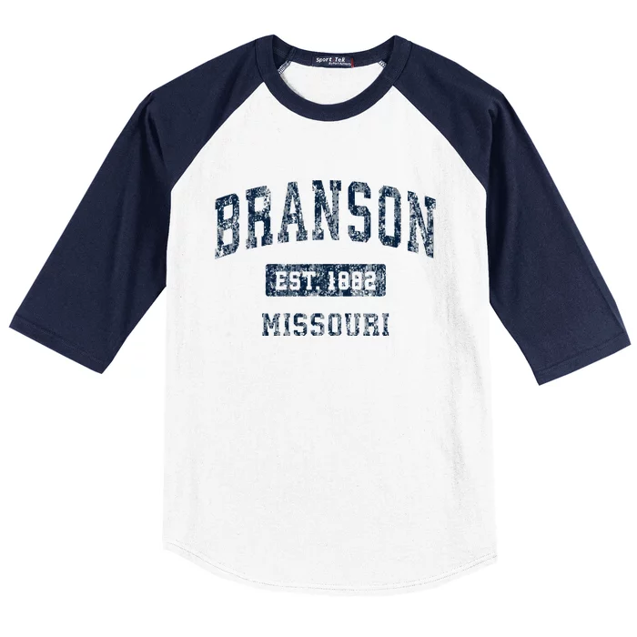 Branson Missouri Mo Vintage Sports Design Baseball Sleeve Shirt