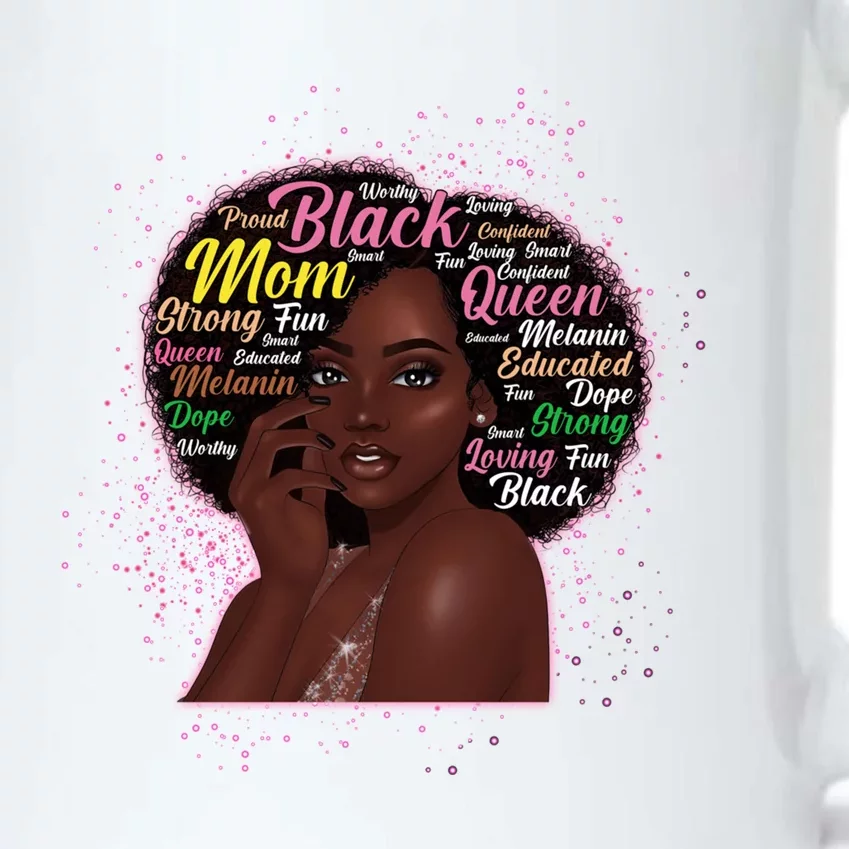 Black Mom Mothers Day African Afro Mom Queen Melanin Gift Black Color Changing Mug