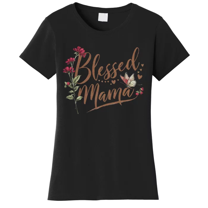 Blessed Mama MotherS Day Graphic Women's T-Shirt