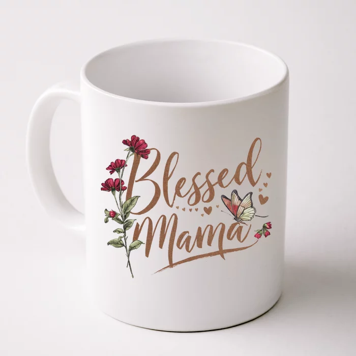 Blessed Mama MotherS Day Graphic Front & Back Coffee Mug