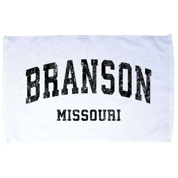 Branson Missouri Mo Vintage Varsity Sports Microfiber Hand Towel