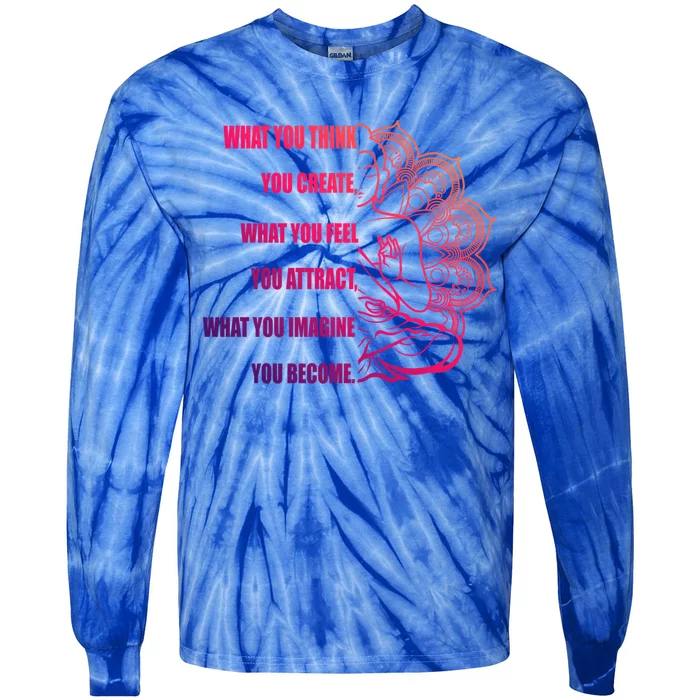 Buddha Meditation Meaningful Gift Law Of Attraction Gift Tie-Dye Long Sleeve Shirt