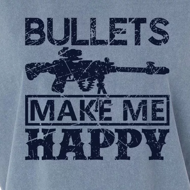 Bullets Make Me Happy Garment-Dyed Women's Muscle Tee