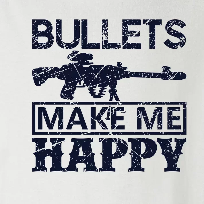 Bullets Make Me Happy Toddler Long Sleeve Shirt