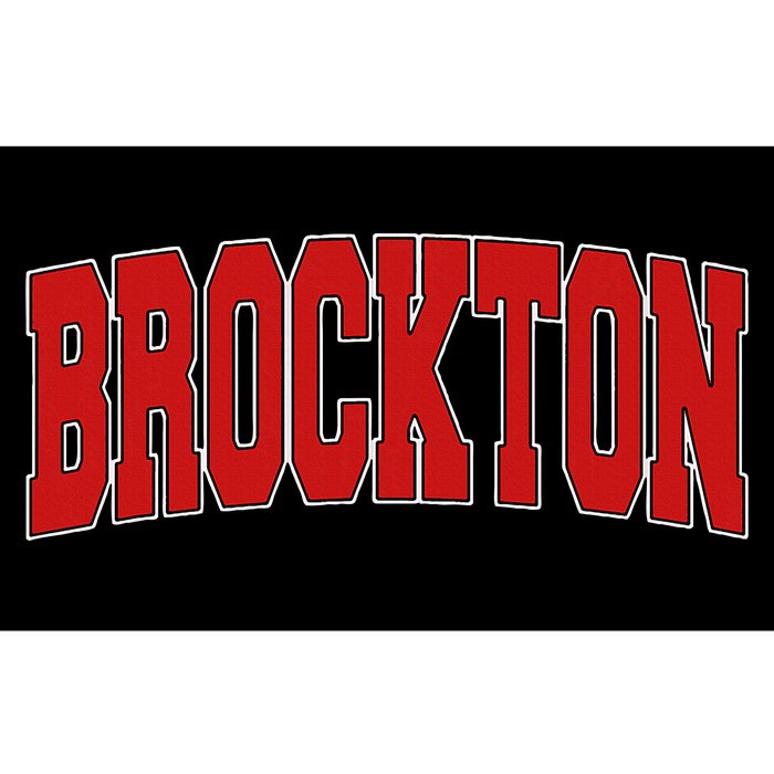 Brockton Ma Massachusetts Varsity Style Usa Vintage Sports Bumper Sticker