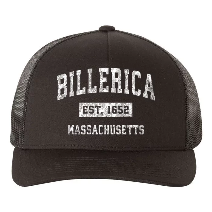 Billerica Massachusetts Ma Vintage Sports Yupoong Adult 5-Panel Trucker Hat