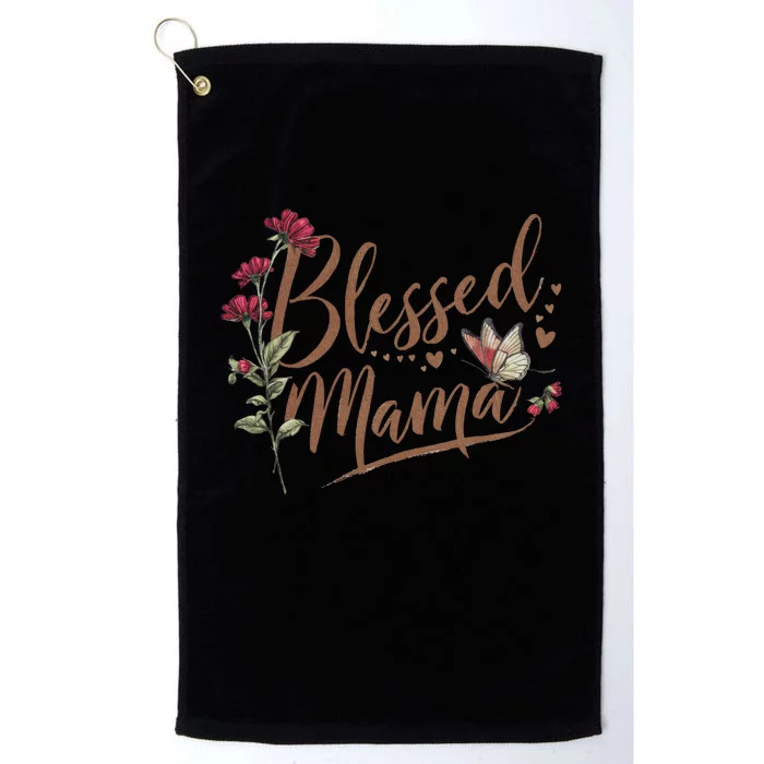 Blessed Mama MotherS Day Graphic Platinum Collection Golf Towel