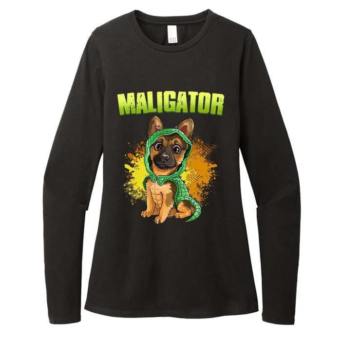 Belgian Malinois Maligator Womens CVC Long Sleeve Shirt