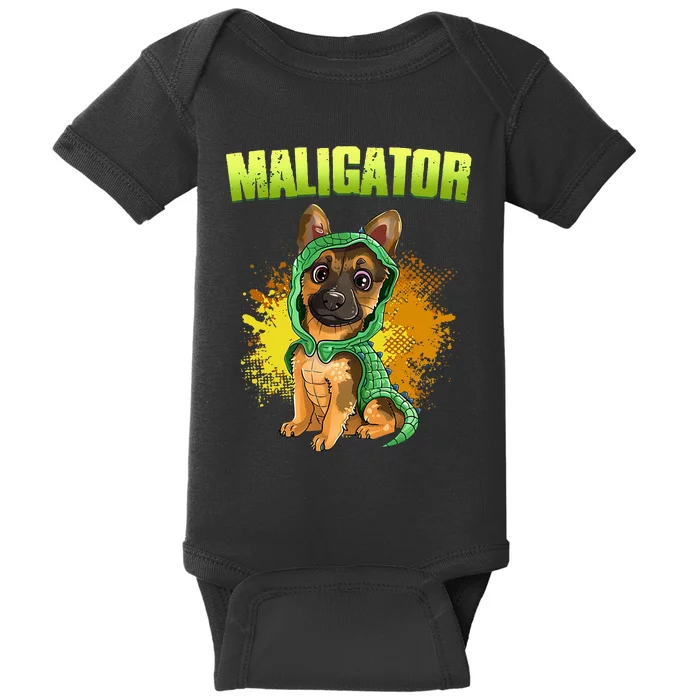 Belgian Malinois Maligator Baby Bodysuit