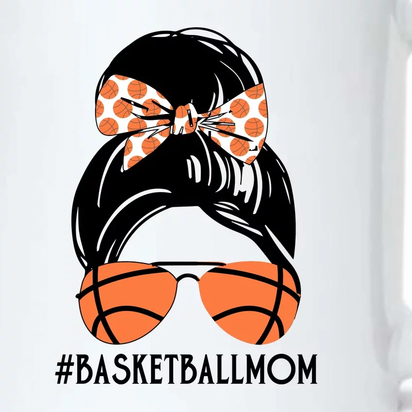 Basketball Mom Messy Bun Funny Sport Black Color Changing Mug