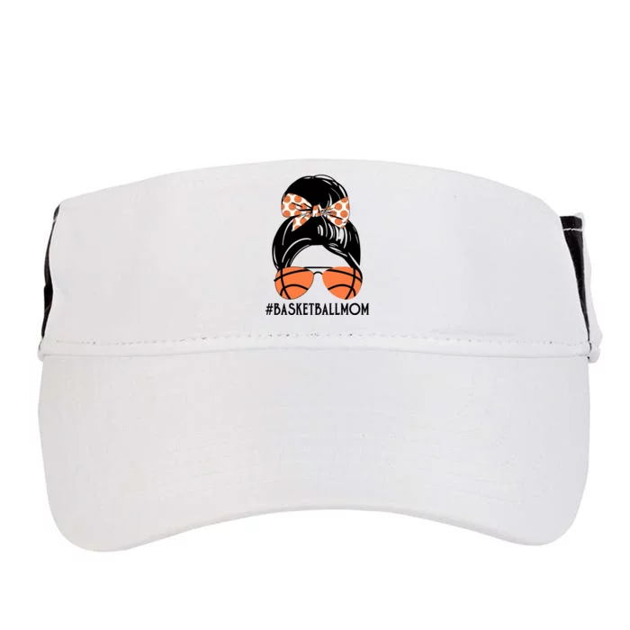 Basketball Mom Messy Bun Funny Sport Adult Drive Performance Visor