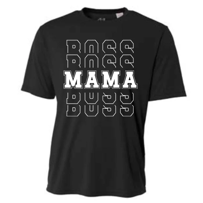 Boss Mama MotherS Day Cooling Performance Crew T-Shirt