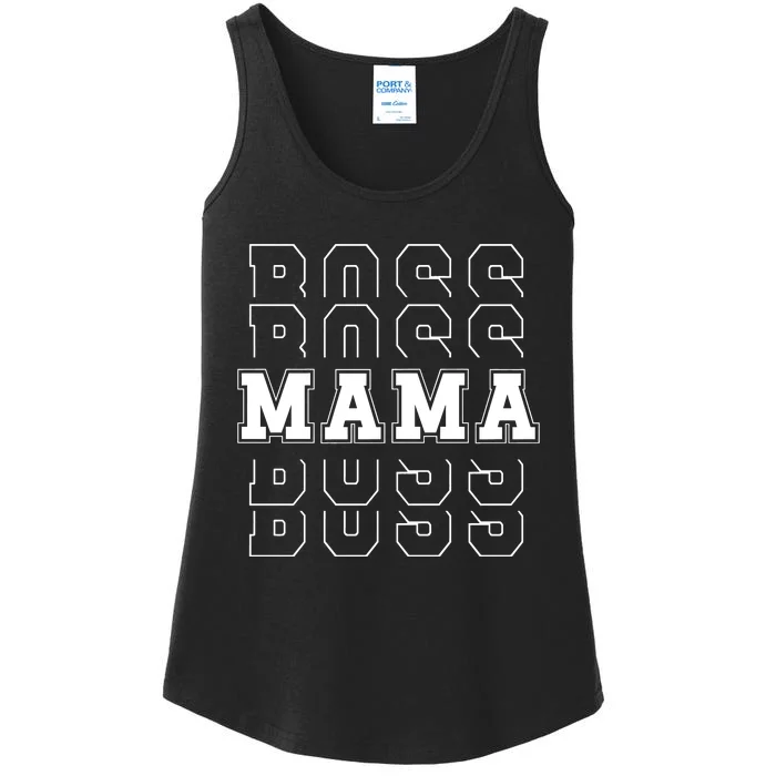 Boss Mama MotherS Day Ladies Essential Tank