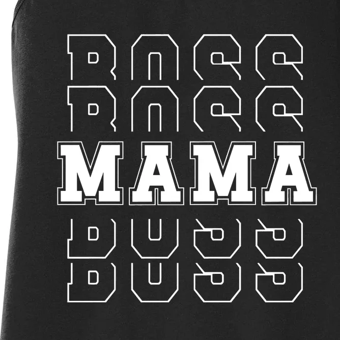 Boss Mama MotherS Day Women's Racerback Tank