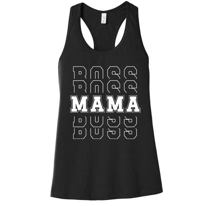 Boss Mama MotherS Day Women's Racerback Tank