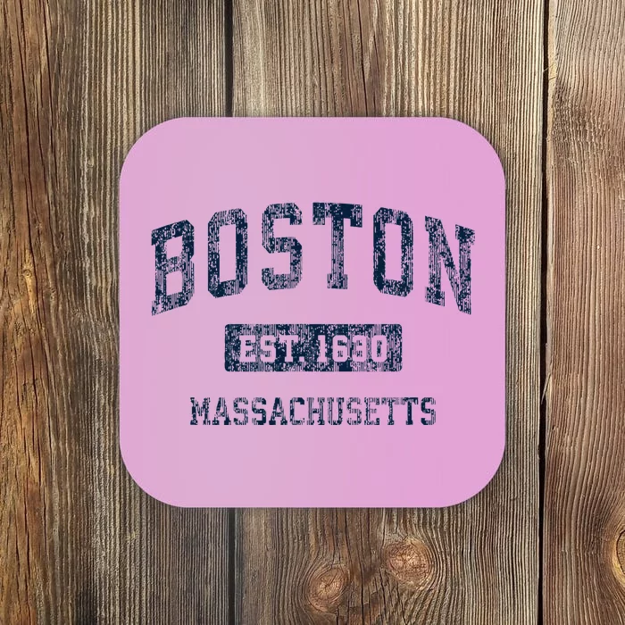 Boston Massachusetts Ma Vintage Sports Design Coaster