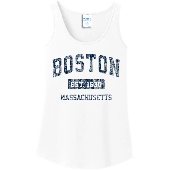 Boston Massachusetts Ma Vintage Sports Design Ladies Essential Tank