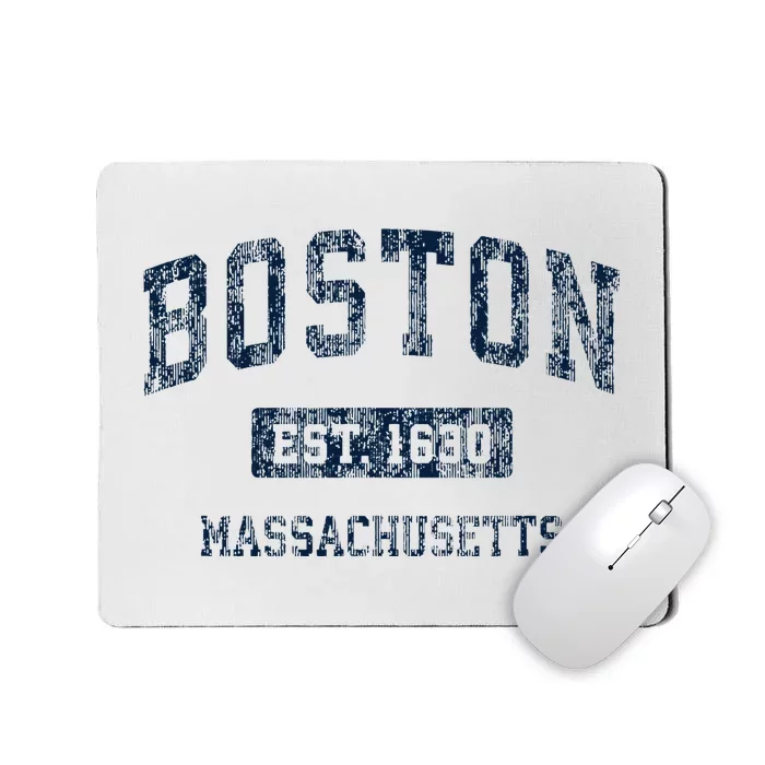 Boston Massachusetts Ma Vintage Sports Design Mousepad