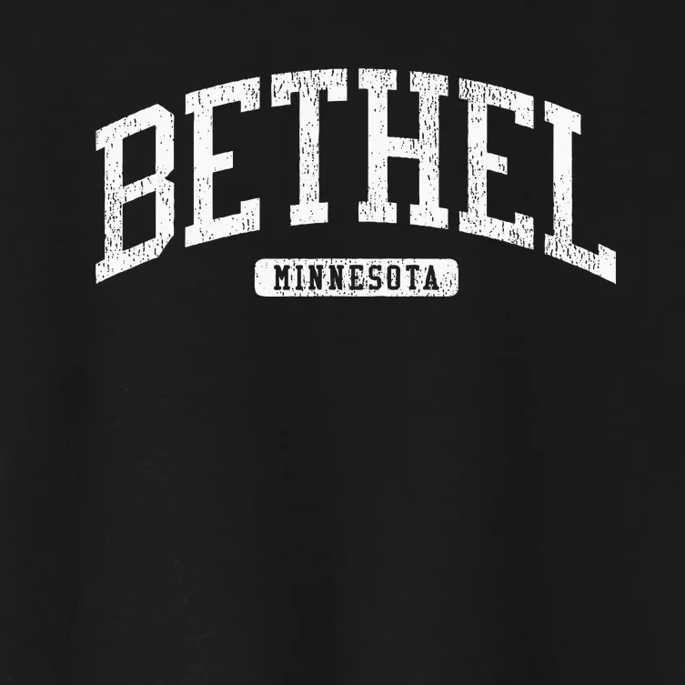 Bethel Minnesota Mn Js03 College University Style Women's Crop Top Tee