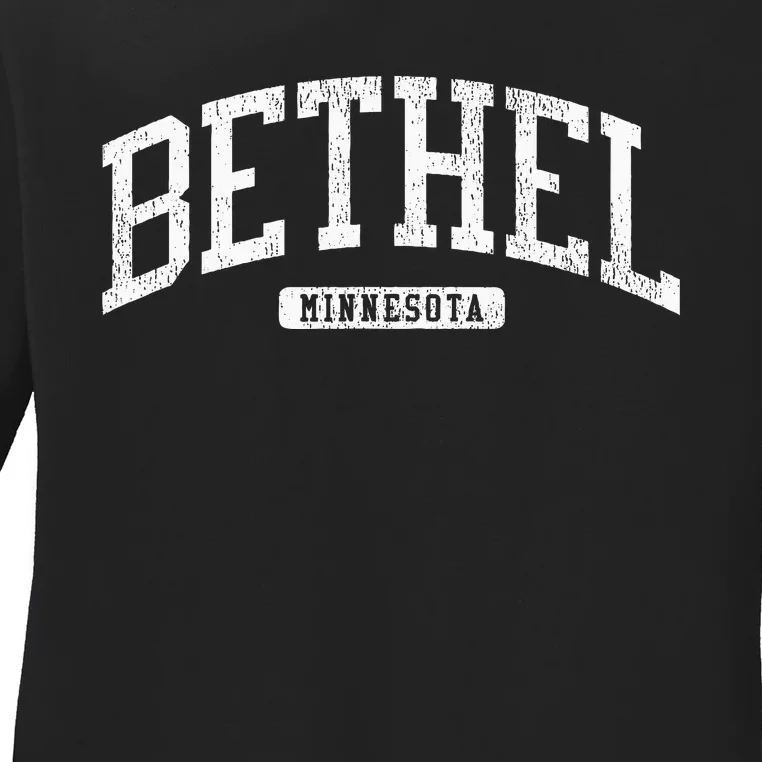 Bethel Minnesota Mn Js03 College University Style Ladies Long Sleeve Shirt