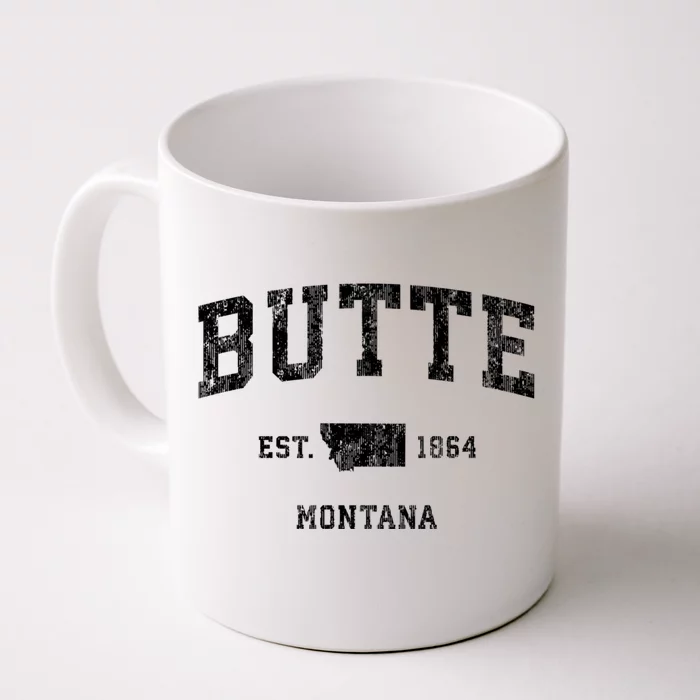 Butte Montana Mt Vintage Athletic Sports Front & Back Coffee Mug