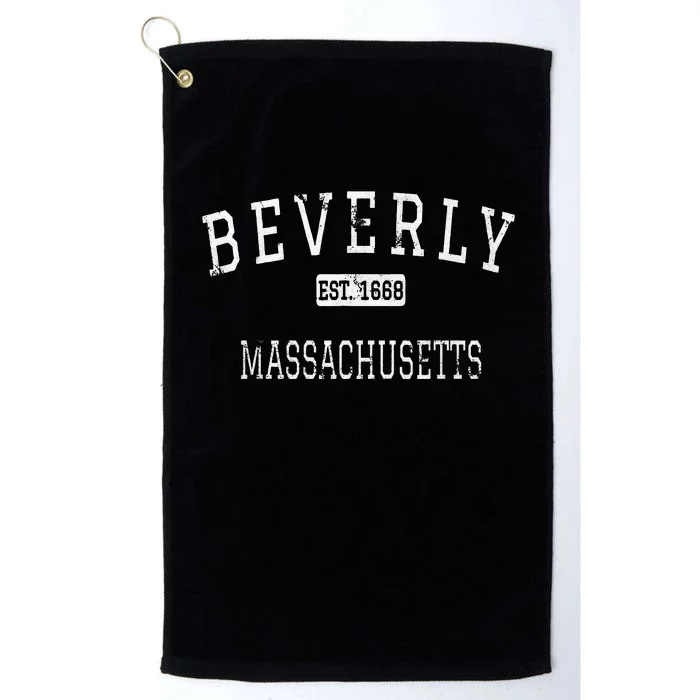 Beverly Massachusetts Ma Vintage Platinum Collection Golf Towel