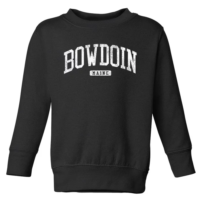 Bowdoin Maine Me Js03 College University Style Toddler Sweatshirt