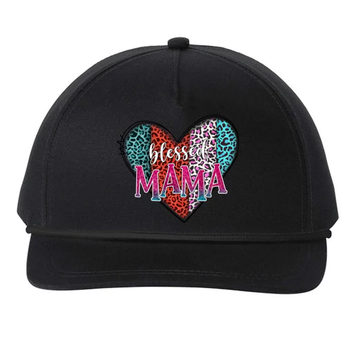 Blessed Mama Modern Hippie Style Mothers Day Gift Snapback Five-Panel Rope Hat