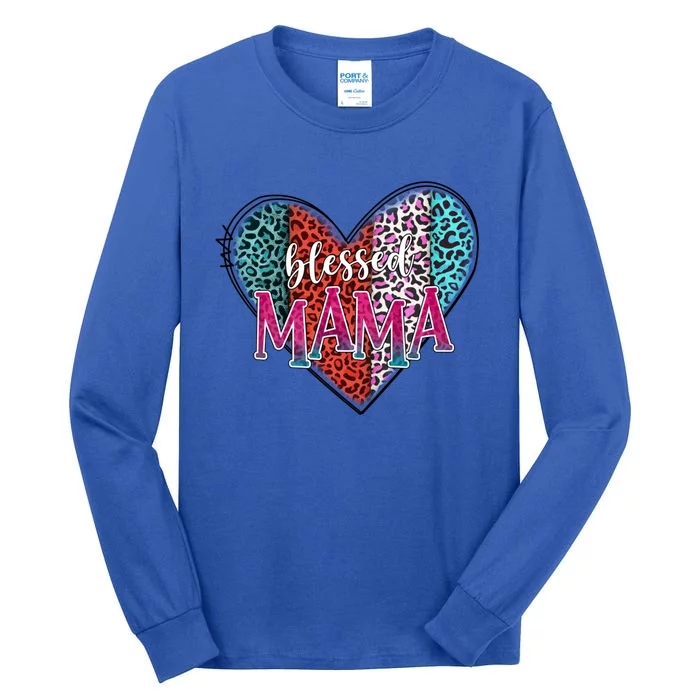 Blessed Mama Modern Hippie Style Mothers Day Gift Tall Long Sleeve T-Shirt