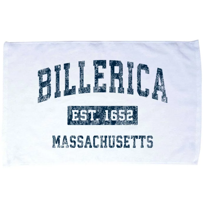 Billerica Massachusetts Ma Vintage Sports Design Microfiber Hand Towel