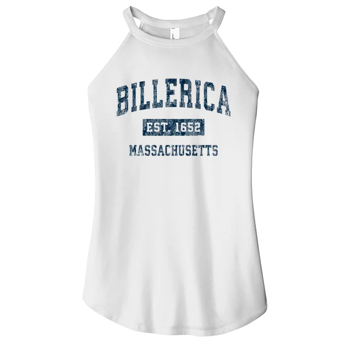 Billerica Massachusetts Ma Vintage Sports Design Women’s Perfect Tri Rocker Tank