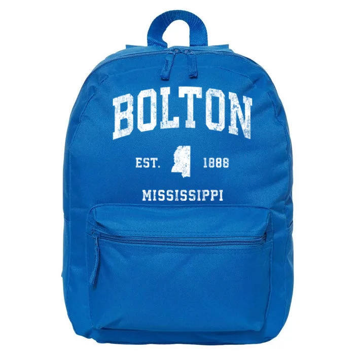 Bolton Mississippi Ms Vintage Athletic 16 in Basic Backpack