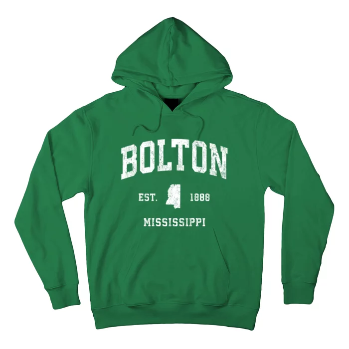 Bolton Mississippi Ms Vintage Athletic Hoodie