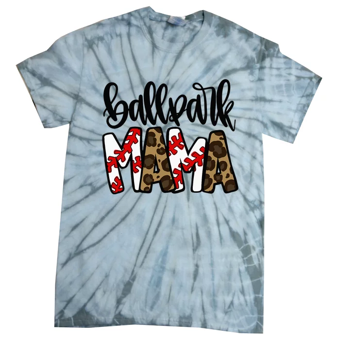 BallPark Mom Mama Baseball Softball Mother's Day Tie-Dye T-Shirt