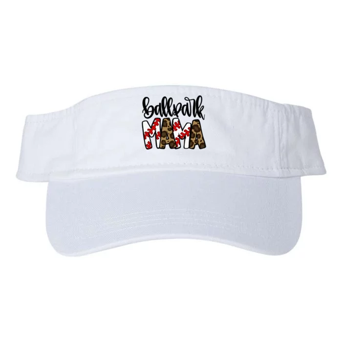 BallPark Mom Mama Baseball Softball Mother's Day Valucap Bio-Washed Visor