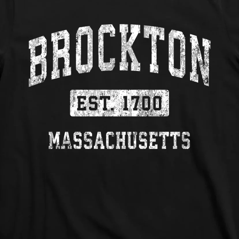 Brockton Massachusetts Ma Vintage Established Sports T-Shirt